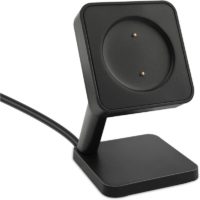 1PC, Charger Stand Compatible with A-m-fit gtr 2/GTR 2e/ gts 2 Mini/GTS 2e/Pop Pro/Ze-pp E/Ze-pp z/t-rex Pro,USB Charger Cable (Black)