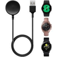 1PC, Charger for S-sung G-laxy Watch 4 Classic/Watch 4/Watch 3/Watch Ac-tive 2/Watch Ac-tive 1 Smart Watch Replacement Charging Cable(Black)