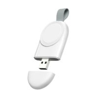 1PC, Charger for a-p Watch, Magnetic Portable Wireless Charger for Watch Series 7 6 se 5 4 3 2 1 44mm 42mm 40mm 38mm (White)