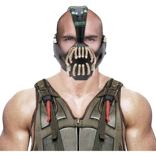 1PC, Mask Replica Helmet Adult Dark Knight Rises Cosplay Costume Props(PVC, Green)