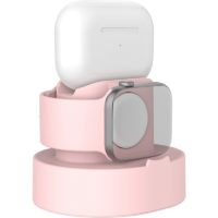 1PC,A-P Watch Charging Stand Holder and Night Stand Mode,Cables not Included,Pink