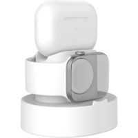 1PC,A-P Watch Charging Stand Holder and Night Stand Mode,Cables not Included,White