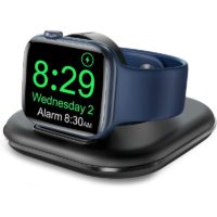 1PC,Charger Stand for a-p Watch, Foldable Charger with Charging Cable (Black)