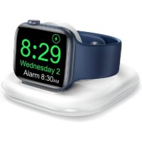 1PC,Charger Stand for a-p Watch, Foldable Charger with Charging Cable (White)