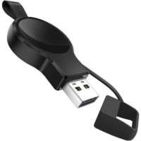 1PC,Charger for Watch,Portable usb Wireless Charger, Light Weight Magnetic Quick Charge,Black