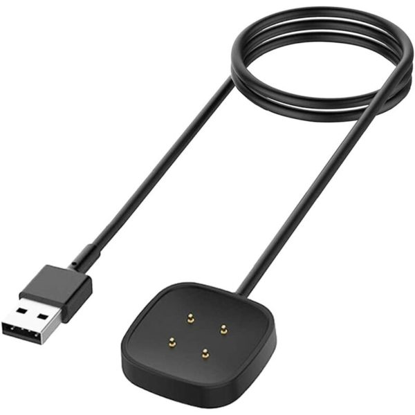 1PC,Charging Cable Cord Magnetic Dock Stand Charger for Sen-se & Ver-sa3(Black,100cm/1M)