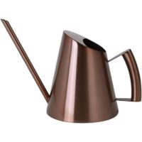 1PCS Stainless Steel with Long Narrow Nozzle, Garden Plant Flower Tool, Ideal for Home, Garden, Balcony, Office, Bonsai, etc (900ml, Copper)