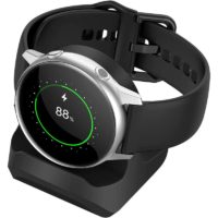 1PC,Stand for G-laxy Watch4, Non-Slip Charger Bracket Holder with Cable Management Slot(Black)