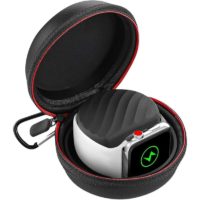 1PC,Watch Charger Holder, Portable Travel Carrying eva Protective Storage case for Most Watch(Black)