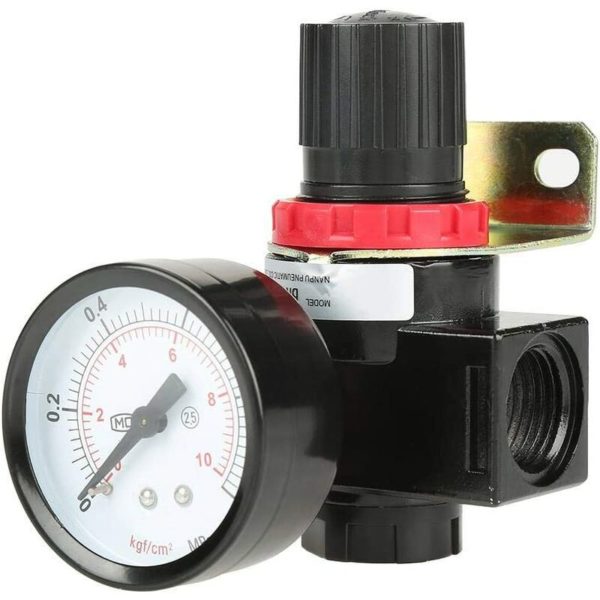 1pc BR4000 G1/2 Air Control Compressor Pressure Control 0.051MPa Adjustable Control Valve with Gauge Port