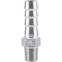 1pc Connexteur Barbed Pipe Fitting to Thread Adapter dfe Stainless Steel Pipe Shank SS304 1/8 3/4 (1/8 10mm) - Langray
