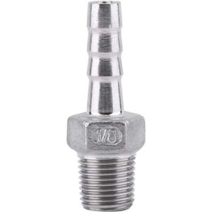 1pc Connexteur Barbed Pipe Fitting to Thread Adapter dfe Stainless Steel Pipe Shank SS304 1/8 3/4 (1/8 6mm) - Langray