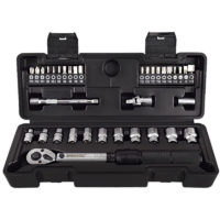 2-20Nm 1/4 Preset Torque Wrench Socket Bit Combination 35 in 1 Household Sets Multipurpose Utility Tool Kit
