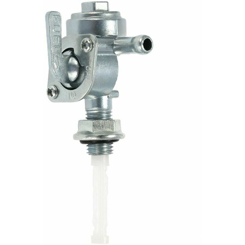 2-3KW Fuel On/Off Valve Switch for 1/4 Hose Tap Generator Engine Fuel Tank - Silver