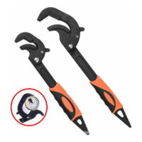2 Pack Adjustable Wrench Pipe Adjustable Wrench Universal Key Open End Multi Function Tool Carbon Steel Monkey Spanner Plumber Hand Tools