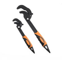 2 Pack Adjustable Wrench Pipe Adjustable Wrench Universal Key Open End Multi Function Tool Carbon Steel Monkey Spanner Plumber Hand Tools