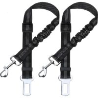 2 Pack Car Dog Safety Belt, with Shock Absorption and Adjustable Elastic Carabiner Dog Harness Superior Safety Harness for All Dogs and Cats