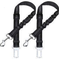 2 Pack Car Dog Safety Belt, with Shock Absorption and Adjustable Elastic Carabiner Dog Harness Superior Safety Harness for All Dogs and Cats