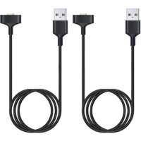 2-Pack Charger Cable Compatible with F-b I-onic Smart Watch, Replacement usb Charging Cable Cord Accessories(Black,1M)
