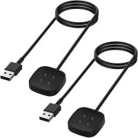 2-Pack] Charger for F-b Ver-sa 3 & S-ense, Replacement Charging Cable Cord Magnetic Dock Stand(Black,1M)