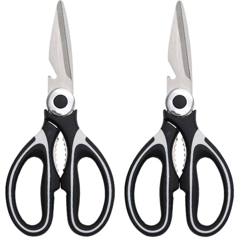 2-Pack Kitchen Shears, All Purpose Stainless Steel Utility Scissors