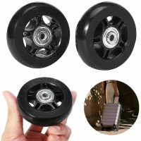 2 Pack Luggage Suitcase Replacement Wheels Rubber Swivel Caster Wheels Bearings Repair Kits 60mm18mm