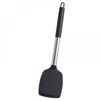 2 Pack Non-Stick Silicone Slotted Spatula, Large Heat Resistant Spatula, bpa Free, Meat Eggs, French Fries(Small Shovel)