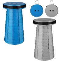 2 Pack Portable Folding Retractable Telescopic Stool Folding Chair for Adults Lightweight Telescopic Collapsible Seat Maximum Load Capacity 600kg for