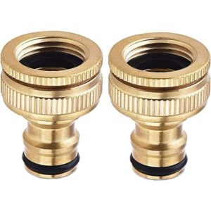 2 Pack Pure Copper Garden Hose Connector, Water Hose Connector