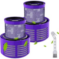 2 Pack Replacement Filters for Dyson V10 SV12 Vacuum Cleaner Reusable V10 Filter for Dyson Vacuum Cleaner V10 SV12 Washable Cyclone Animal Absolute