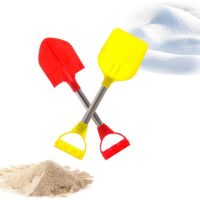 2 Pack Stainless Steel Shovel - Large Sand Shovel - 32 x 10cm - Sand Toy for Beach, Snow Field, Garden Shovel for Kids (Random Color)
