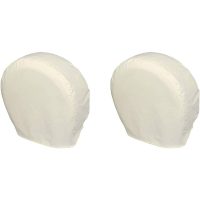 2 Pack Tire Covers - Heavy Duty Tire Wheel Protector for Truck, suv, Trailer, rv, Motorhome - Universally Fits Tire Diameters 73-80cm, White