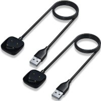 2 Pack,Durable Portable Charger Dock Power Cable Cord, Black,3.3Ft/1m