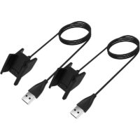 2 Pack,USB Charging Cable Cradle Dock Adapter,Compatible for Al-ta hr Charger(Black,3.3ft/1m)