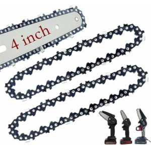 2 Packs Mini Chainsaw Chain, 4 Inch Replacement Chains