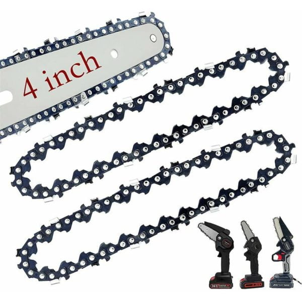 2 Packs Mini Chainsaw Chain, 4 Inch Replacement Chains