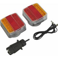 2 Pc Wireless Trailer Light Set - 24 x 0.2W SMD LED - Multi Function Tow Light