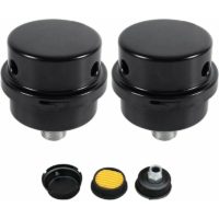 2 Pcs Air Compressor Muffler Filter, 3/8 16mm Male Thread Metal Shell Air Compressor Muffler Filter, Metal Intake Fliter Muffler for Air Compressor