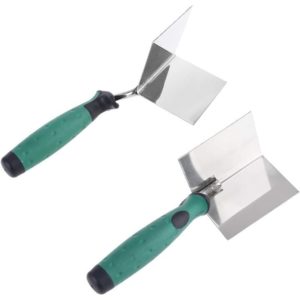 2 Pcs Drywall Angle Tool Flexes for 90 Degree Angle Ergonomic Corner Trowel Grip Tool Made of High Quality Stainless Steel Sheet