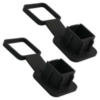 2 Pcs Tow Hook Cover,Trailer Hitch Dust Plug Rubber Tow Hook Cover For Receiver Tube - 2 Inch,Class 3 4 5,Black 51mm