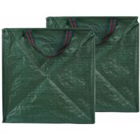 2 Piece Foliage Bag Holder for Collecting Leaves, Reusable Heavy Duty Garden Bags