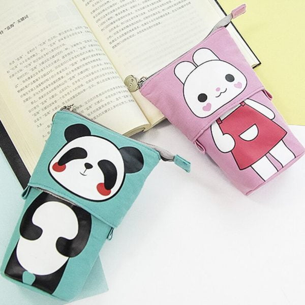 2 Piece Standing Pencil Case, Cute Boba Pencil Case, Stationery Pen Case, Telescopic Pencil Case, Standing Pencil Case, Kawaii Pencil Case, Pencil