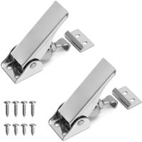 2 Pieces Heavy Duty Toggle Latch Clamp, Lever Latch, Stainless Steel Trailer Latch, for Fixing and Clamping, Doors Cabinets Suitcases