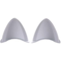2 Pieces Helmet Cat Ears Sticker Motorcycle Ornament Accessory (White)