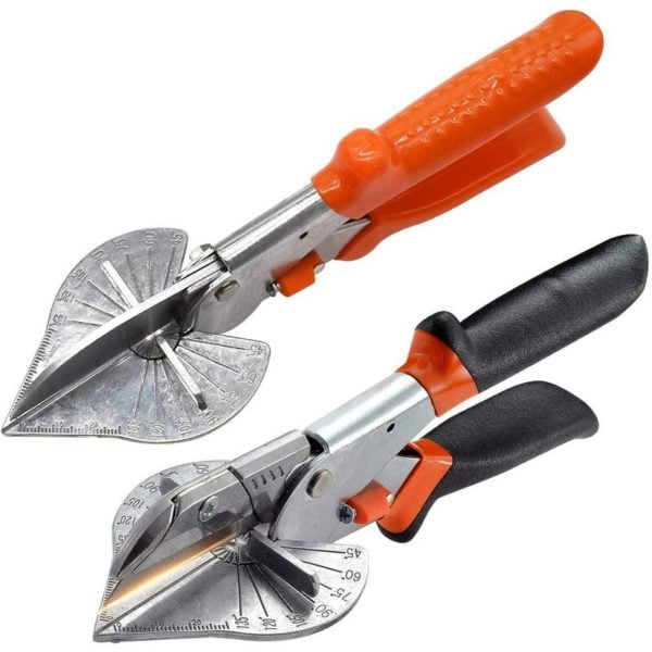 2 Pieces Multi Angle Miter Cutter Shear Tools,Adjustable Joint Shear Trunking Miter Joint Shear Soft Wood Cutter Miter Shear for Cutting Wood Soft