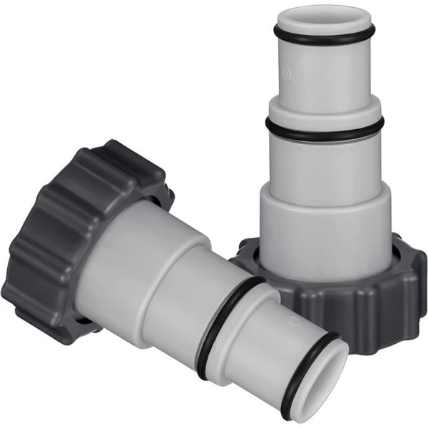 2 Pieces Replacement Hose Adapter with Internal Thread Screw-on Pool Adapter a for Pumps, 1.5 and 1.25 Connections