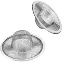 2 Pieces Stainless Steel Slop Basket Filter Trap, 4.41 High/2.44 Mesh Metal Sink Strainer, Perfect for Kitchen Sink/Bathroom ect