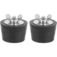 2 Pieces Swimming Pool Winterizing Plugs, Rubber Expansion Gel Plug 38mm/1.5in for Winter Swimming Pool Spa Pipe Fittings Maintenance
