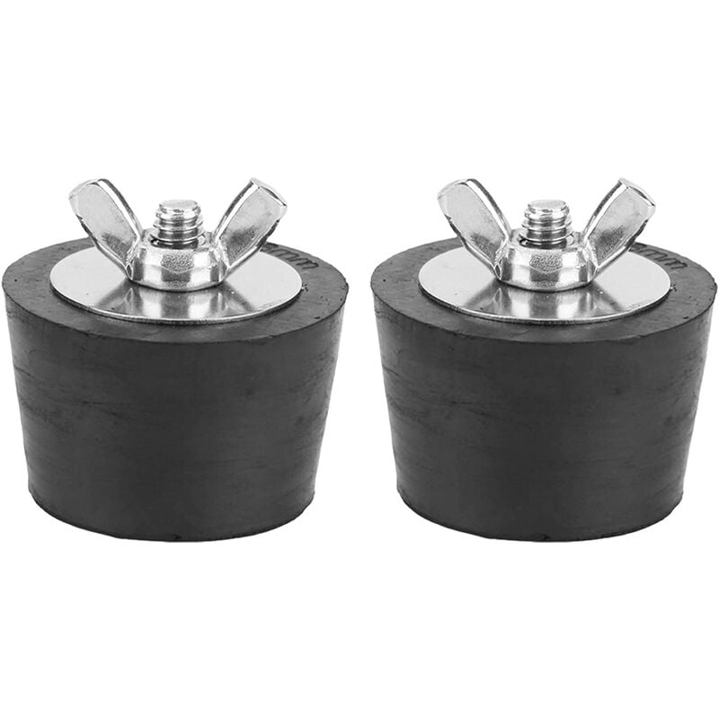 2 Pieces Swimming Pool Winterizing Plugs, Rubber Expansion Gel Plug 38mm/1.5in for Winter Swimming Pool Spa Pipe Fittings Maintenance