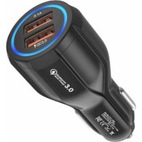 2 Port Car Charger iPad Samsung Galaxy S10/S9/S8 Xiaomi BlackUSB Car Charger Quick Charge 3.0 USB Car Charger Compatible with iPhone Huawei